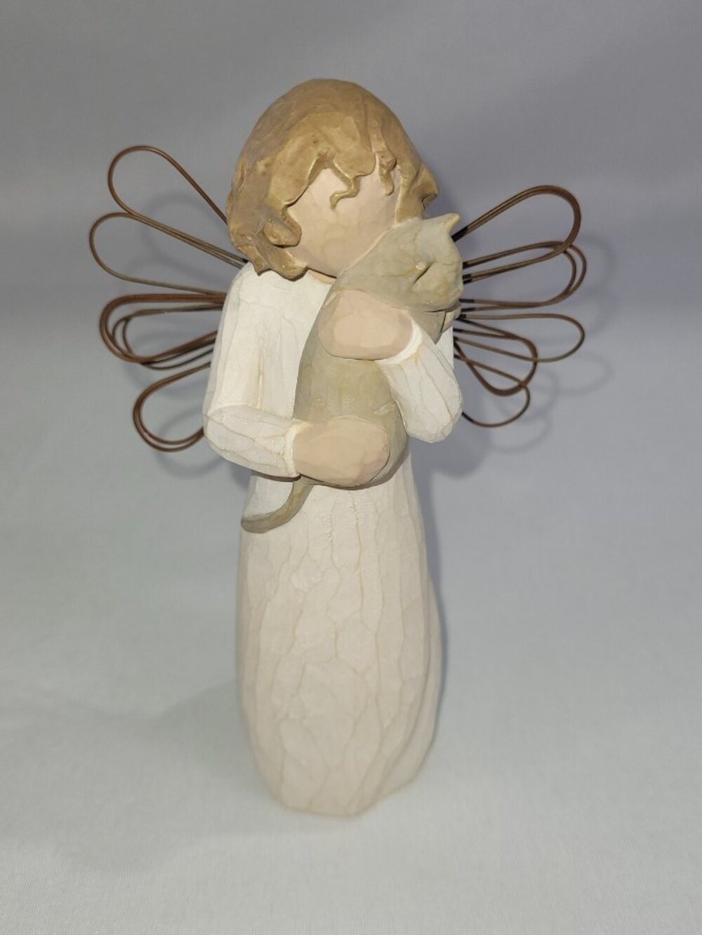 Willow Tree With Affection 5.25" Girl Cat 2003 Statue Demdaco Susan Lordi